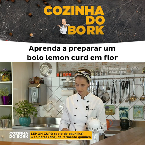 Bolo Lemon Curd em Flor