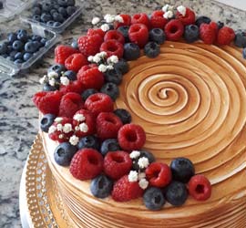 Ganache de Champagne com Frutas Vermelhas