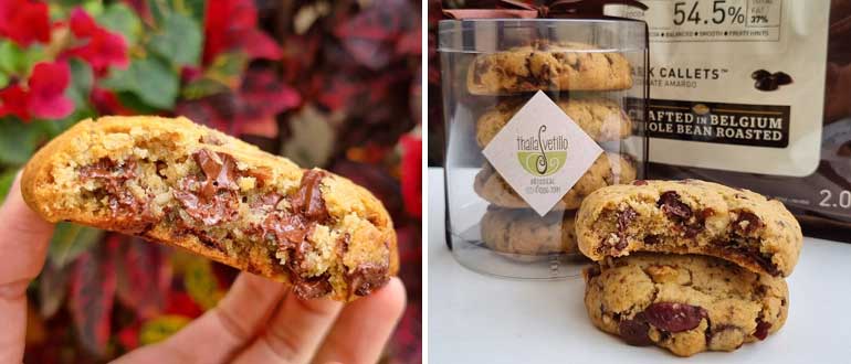 Cookies com Chocolate Belga e Nuts
