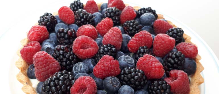 Torta de Frutas Vermelhas